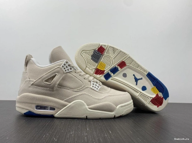 One Kick Canvas Jordan DQ4909-100 (W) 4 Retro Blank 0729